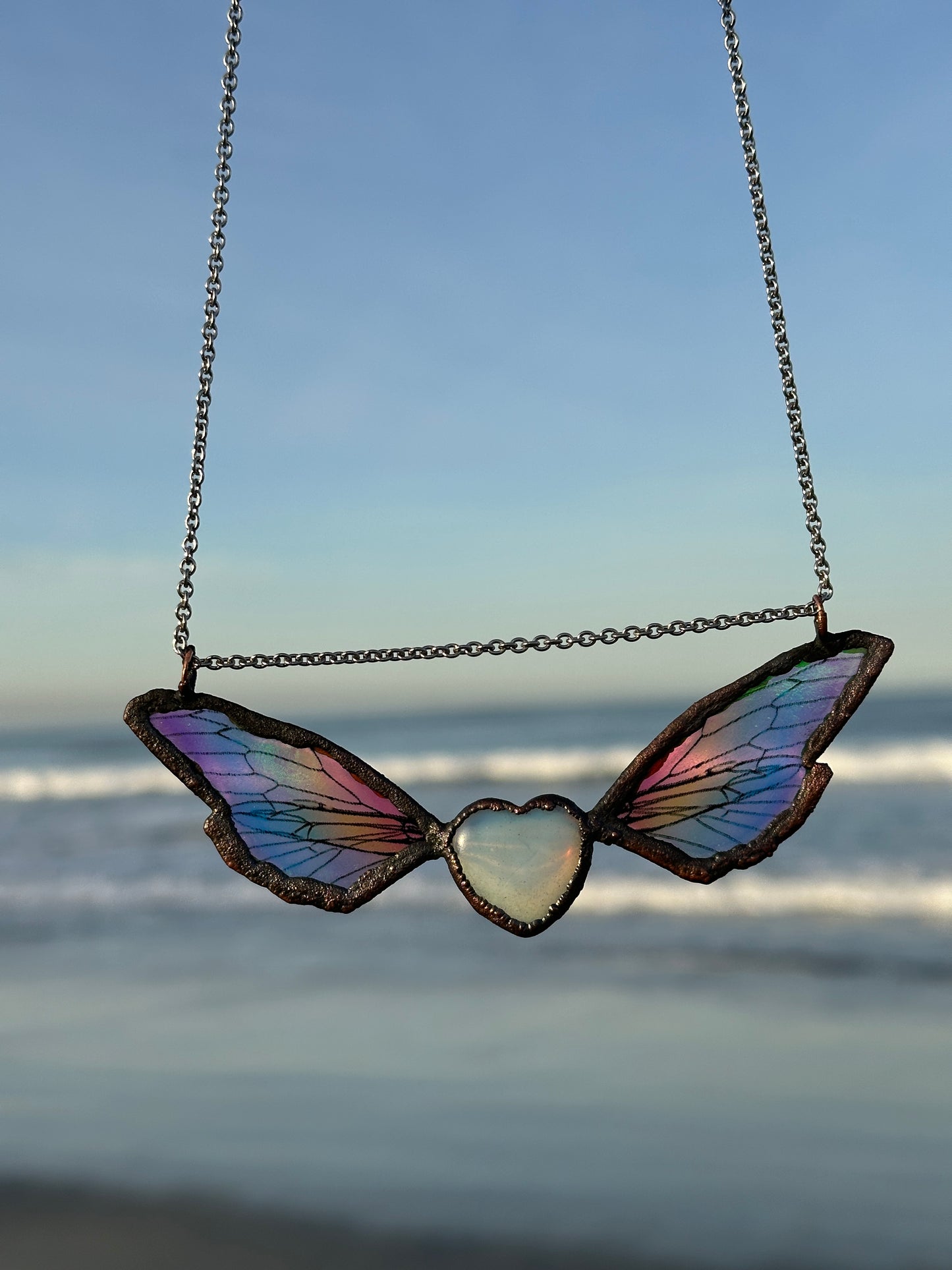 P. Celestial Heart Wings Necklace