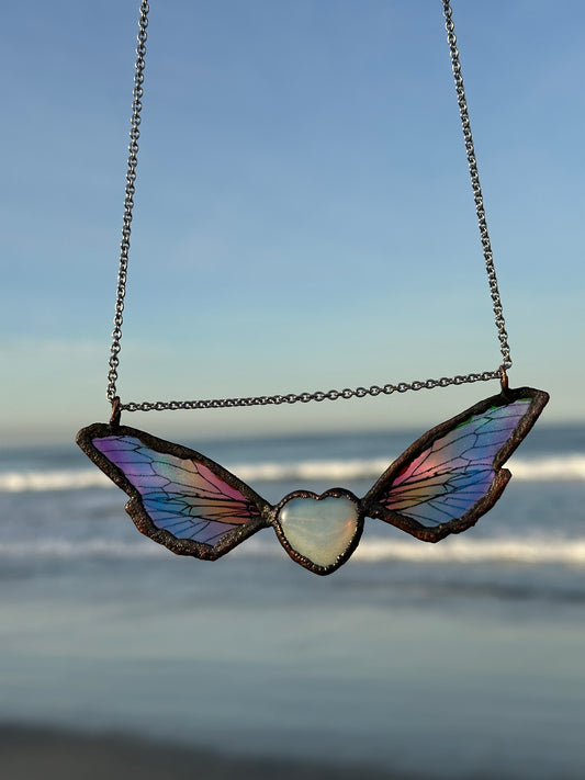 P. Celestial Heart Wings Necklace