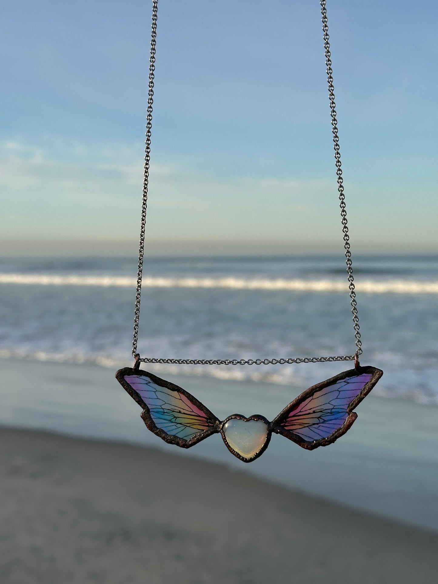 P. Celestial Heart Wings Necklace