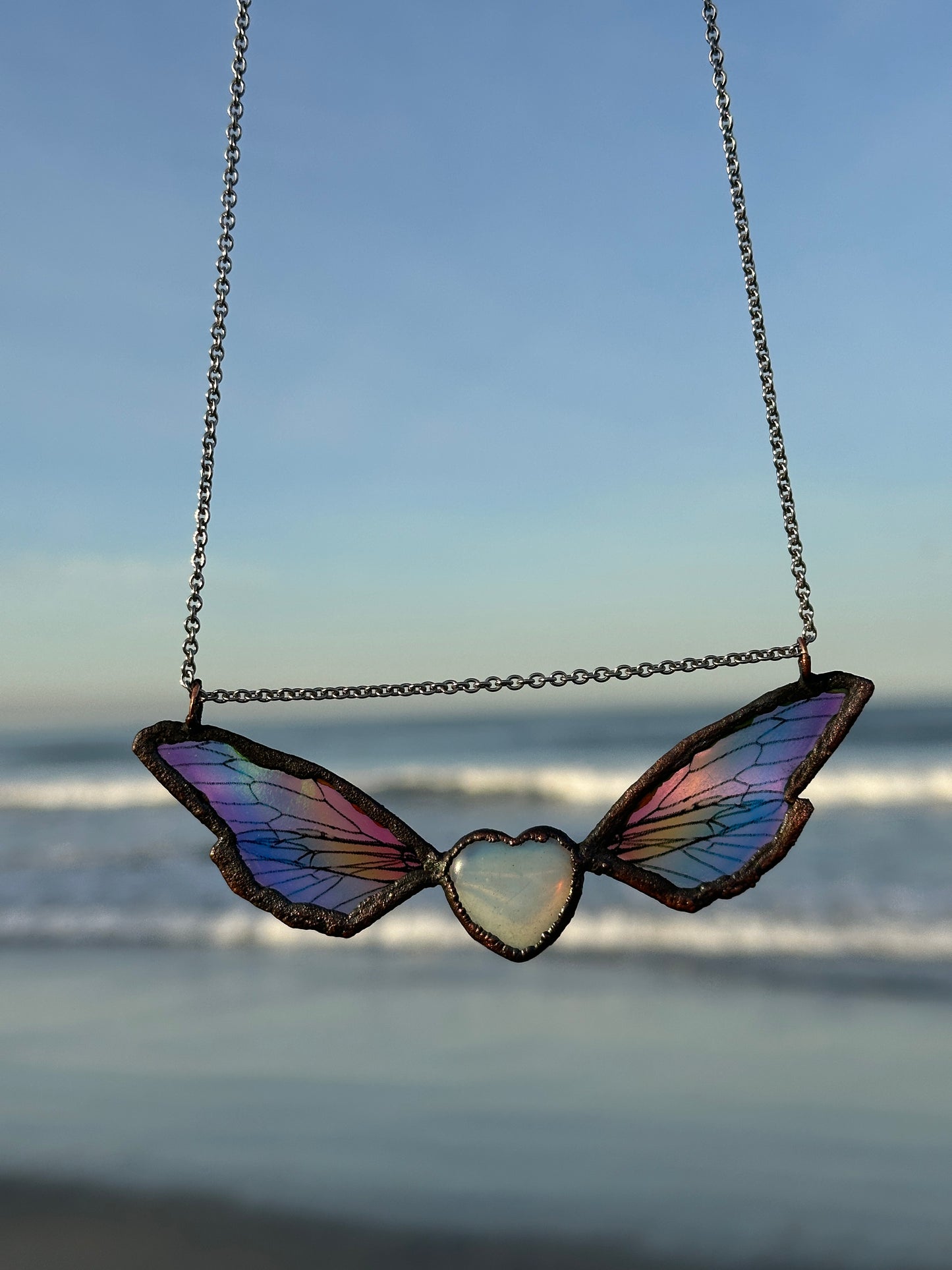 P. Celestial Heart Wings Necklace