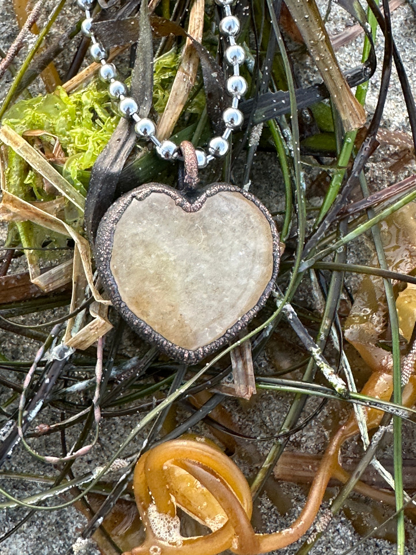 D. Heart Necklace |  Yellow Aventurine |