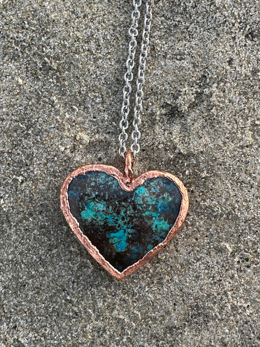 B. Heart Necklace | Shattuckite |