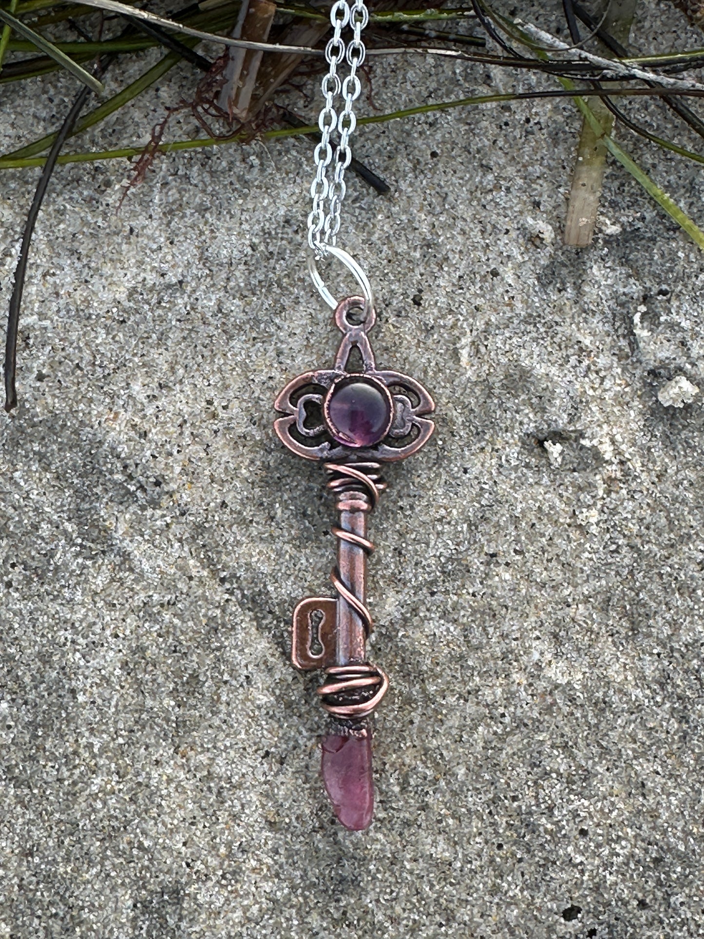 M. Key Necklace | Small | Amethyst